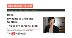 Desktop Screenshot of christinacanters.com